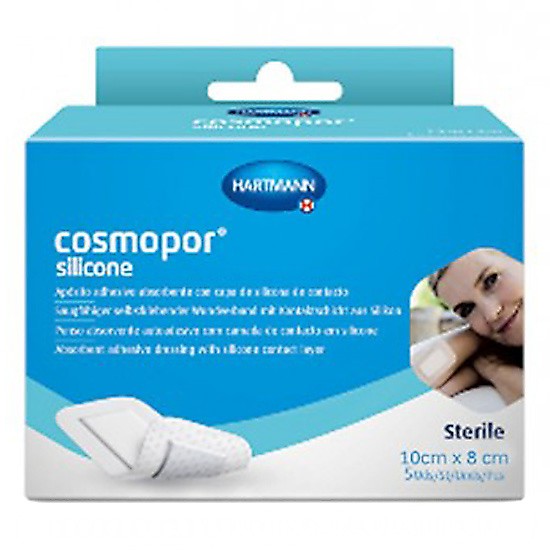 Hartmann Cosmopor Silicone P5 10x8cm 5u Imagen de Hartmann Cosmopor Silicone P5 10x8cm 5u