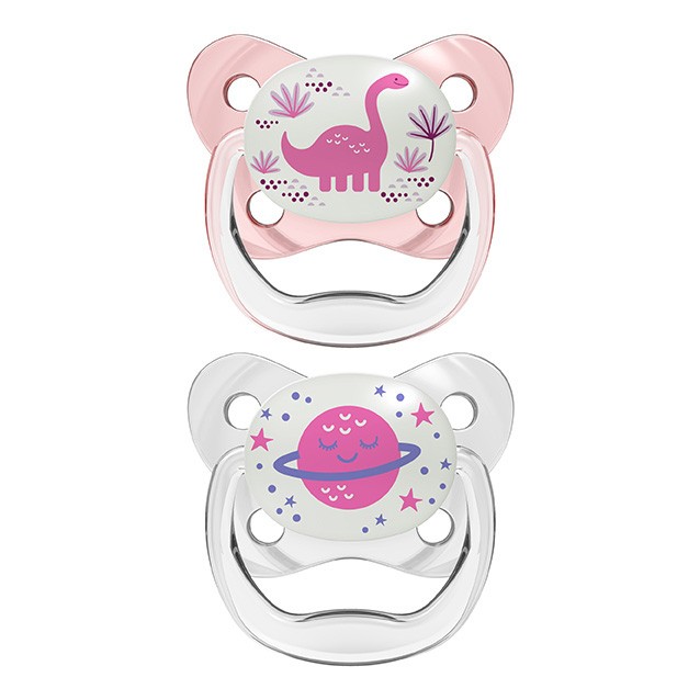 DrBrown's chupete preventivo nocturno rosa 6-18 meses Imagen de DrBrown's chupete preventivo nocturno rosa 6-18 meses