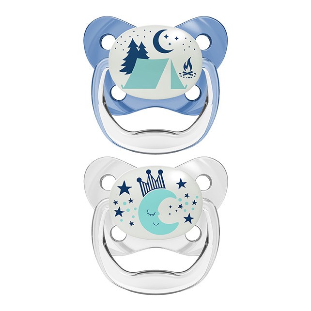 DrBrown's chupete preventivo nocturno azul 6-18 meses Imagen de DrBrown's chupete preventivo nocturno azul 6-18 meses
