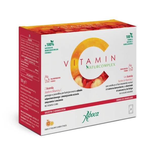 Aboca Vitamina C naturcomplex 20 sobres Imagen de Aboca Vitamina C naturcomplex 20 sobres