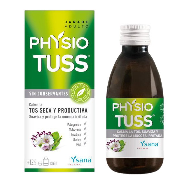 Ysana Physiotuss jarabe adulto 140ml Imagen de Ysana Physiotuss jarabe adulto 140ml