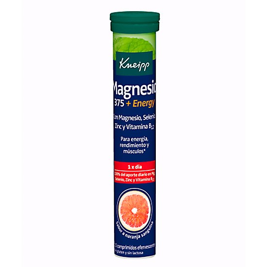 Kneipp Magnesio 375 +ENERGY 15 comprimidos Imagen de Kneipp Magnesio 375 +ENERGY 15 comprimidos