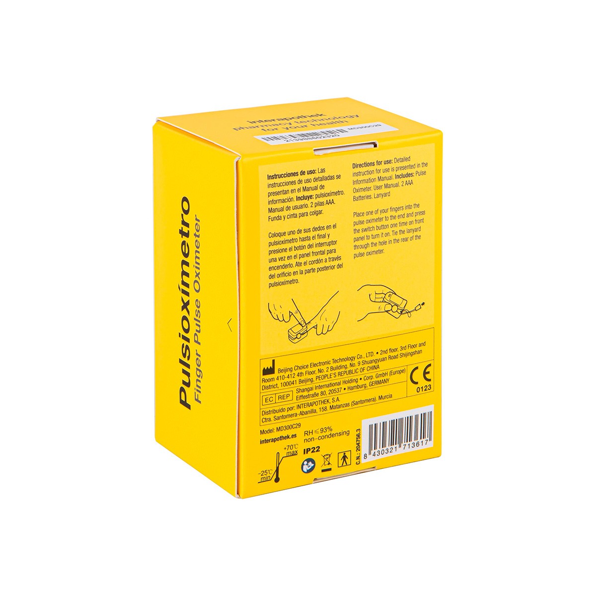 Imagen de Interapothek Pulsioxímetro