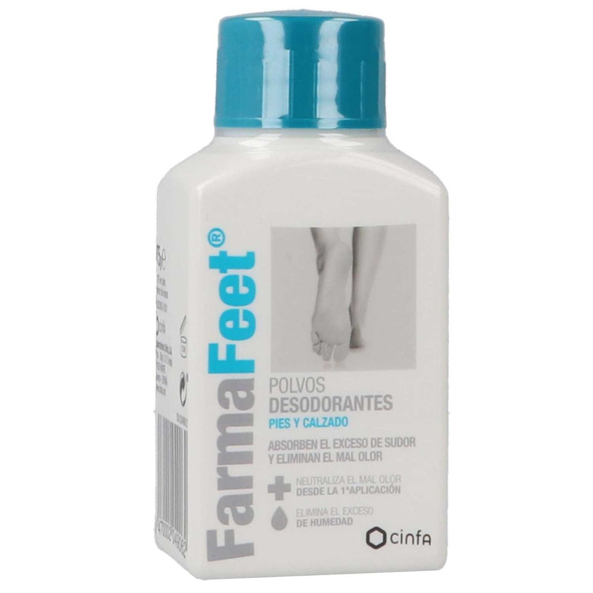 Farmafeet polvos desodorantes pies 75gr Imagen de Farmafeet polvos desodorantes pies 75gr
