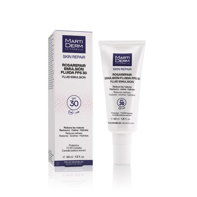 Martiderm rosarepair emulsión fluida spf30 40ml Imagen de Martiderm rosarepair emulsión fluida spf30 40ml