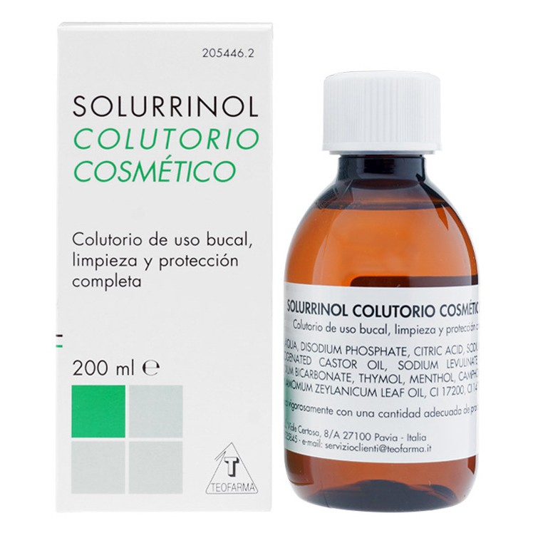 Solurrinol Colutorio Cosmético 200ml Imagen de Solurrinol Colutorio Cosmético 200ml