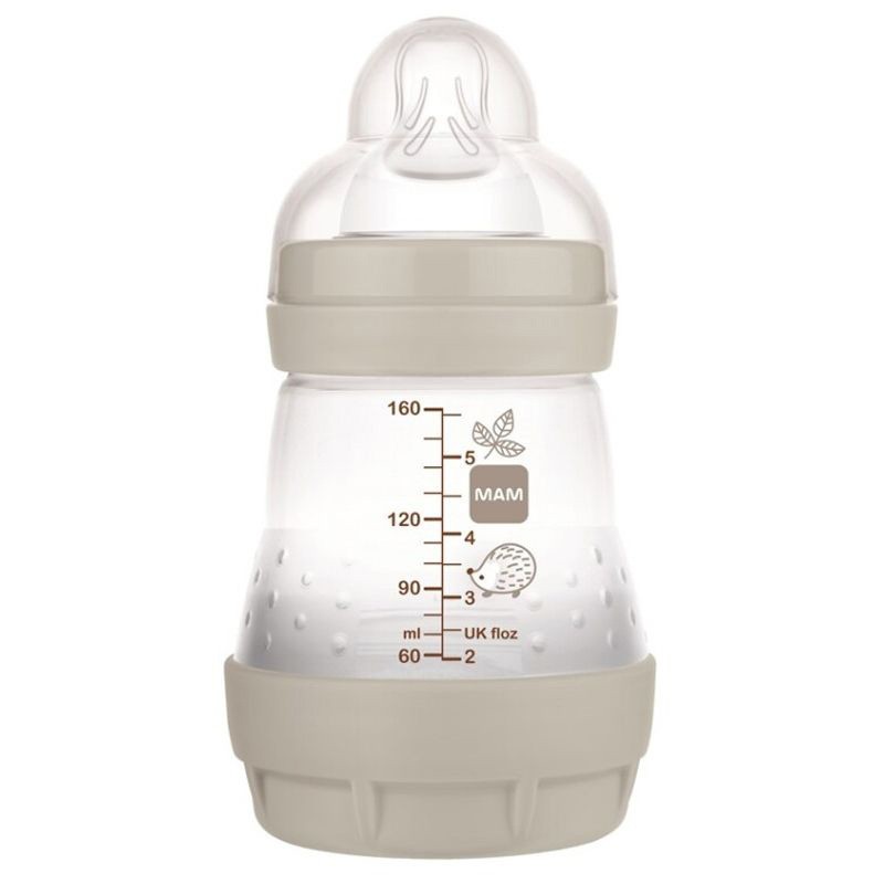 Mam baby biberón anti-cólico matt neutro 160ml Imagen de Mam baby biberón anti-cólico matt neutro 160ml