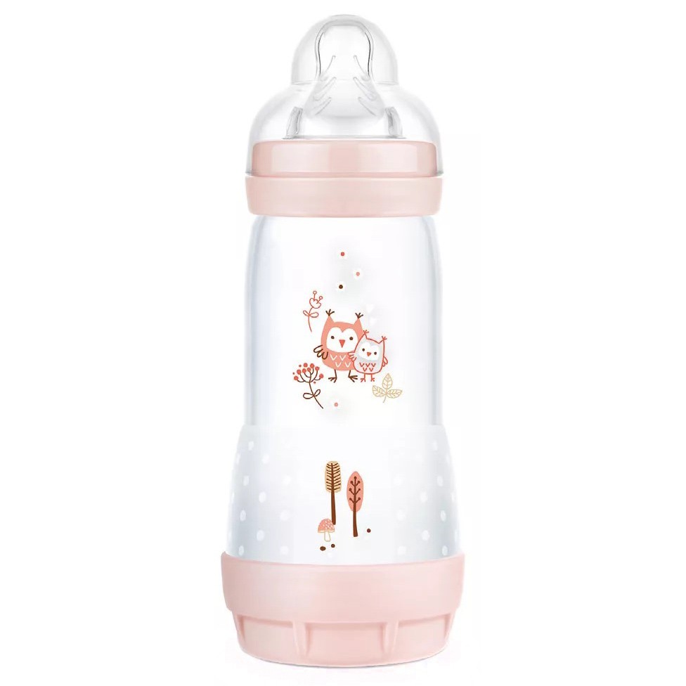 Mam baby biberón anti-cólico matt rosa 320ml Imagen de Mam baby biberón anti-cólico matt rosa 320ml