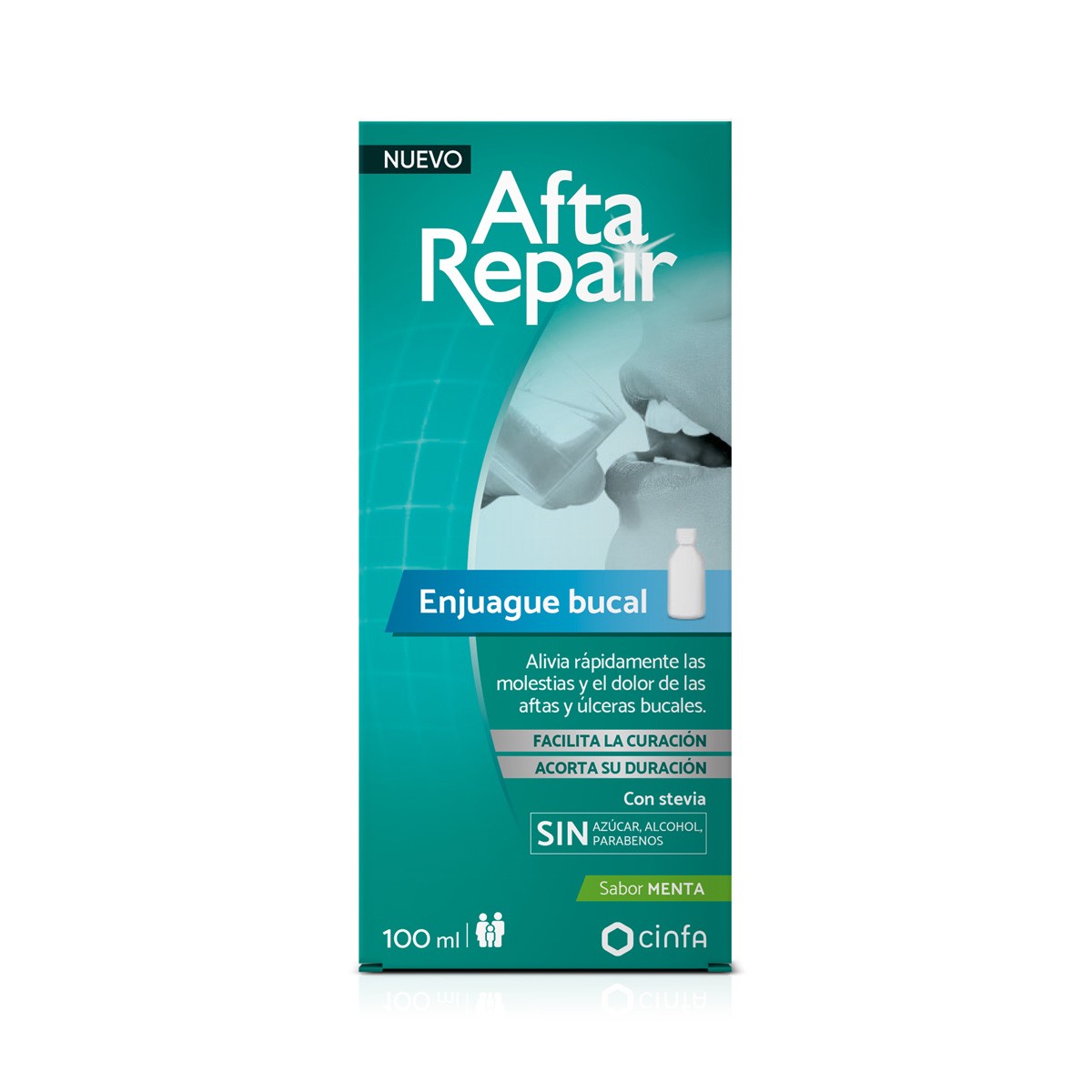 Imagen de Afta Repair enjuague bucal sabor menta 100ml