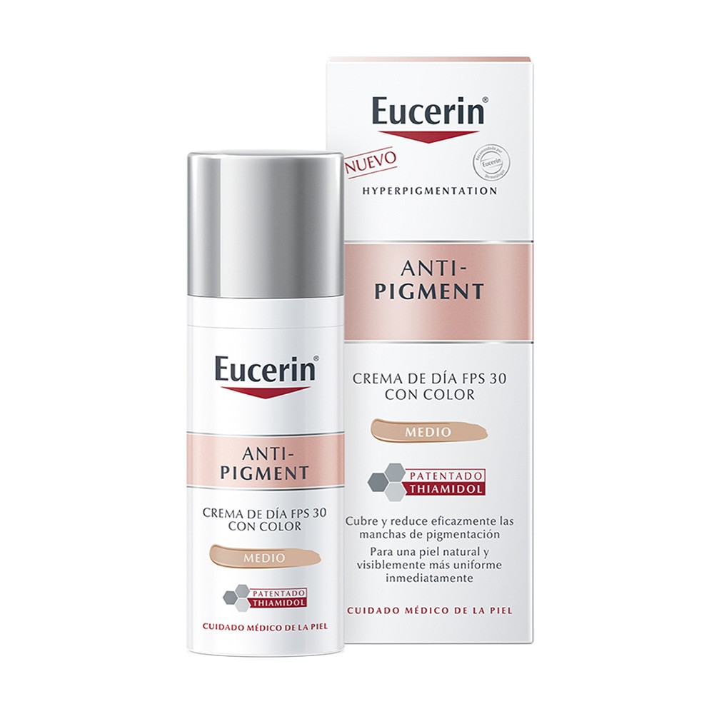 Eucerin antipigment crema día color 50ml Imagen de Eucerin antipigment crema día color 50ml