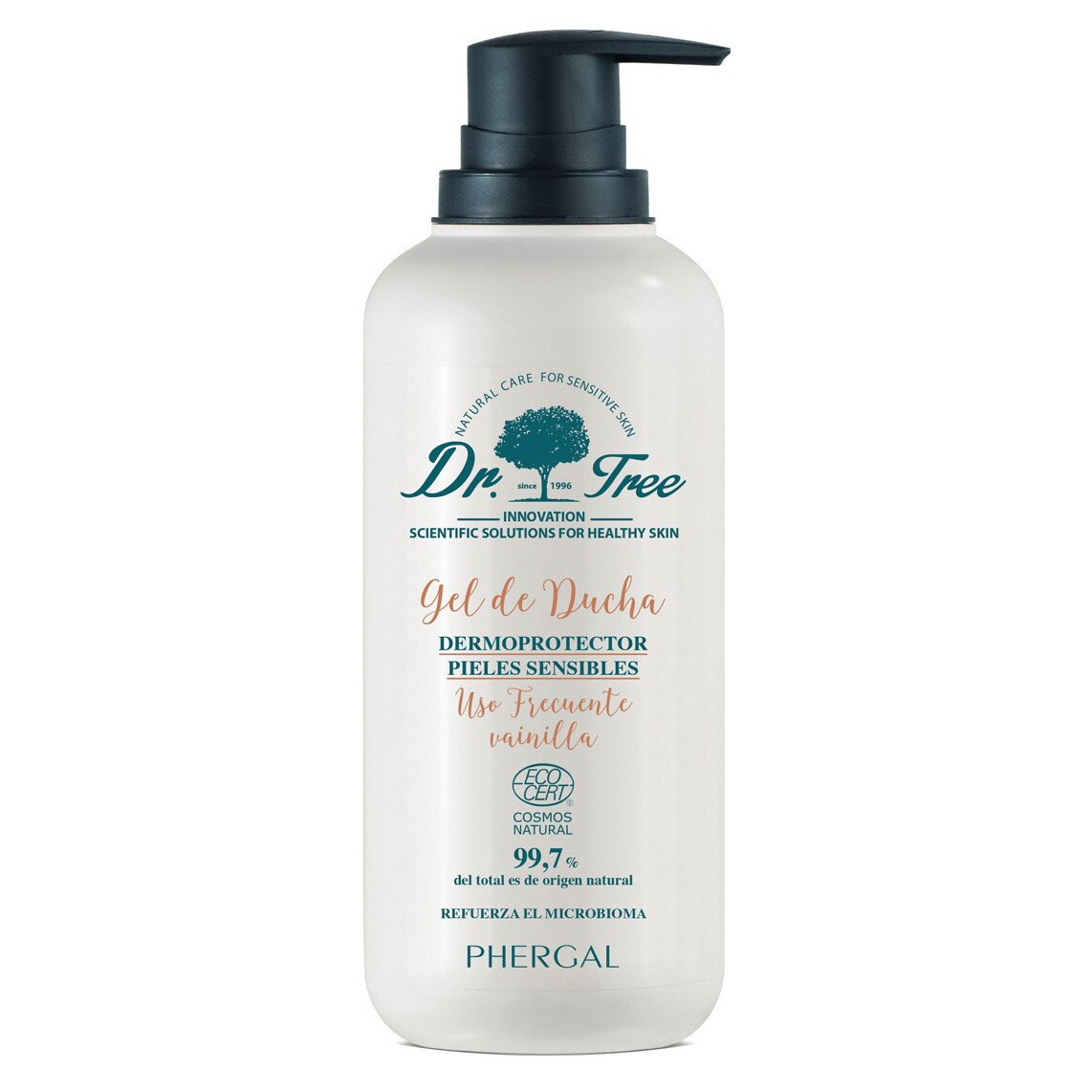 Dr. Tree gel de ducha dermoprotector para pieles sensibles 500ml Imagen de Dr. Tree gel de ducha dermoprotector para pieles sensibles 500ml