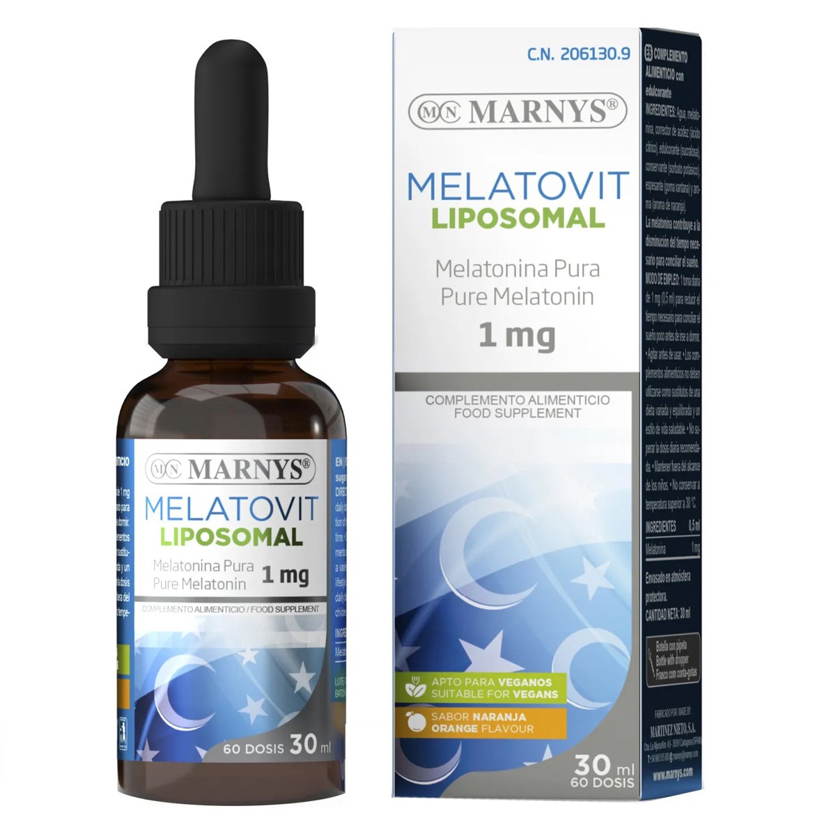 Marnys melatovit liposomal 30ml Imagen de Marnys melatovit liposomal 30ml