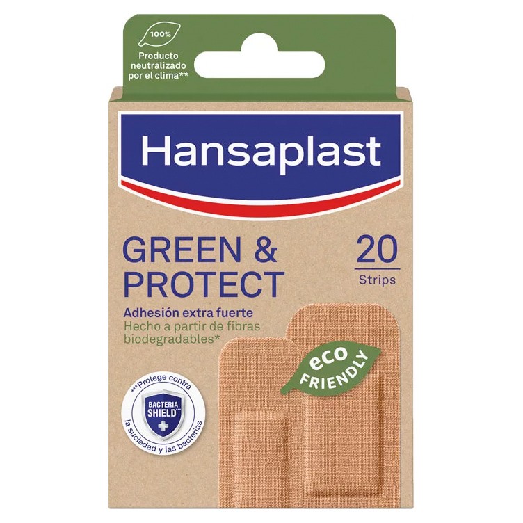 Hansaplast Green & Protect apósitos 20u Imagen de Hansaplast Green & Protect apósitos 20u