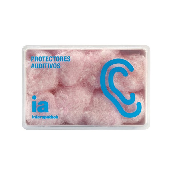 Interapothek tapones de oidos de cera de algodón 8uds Imagen de Interapothek tapones de oidos de cera de algodón 8uds