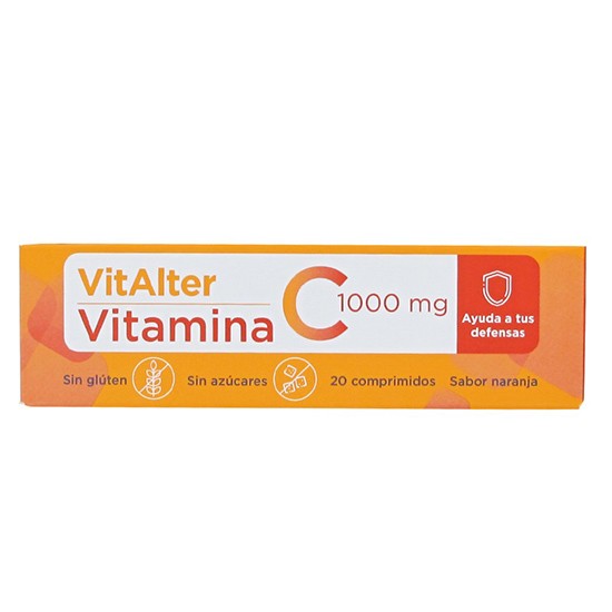 Vitalter vitamina C 1000mg 20 comprimidos Imagen de Vitalter vitamina C 1000mg 20 comprimidos