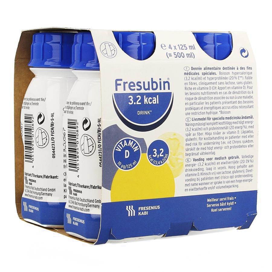 Fresubin 3.2 drink capuchino 4x125ml Imagen de Fresubin 3.2 drink capuchino 4x125ml