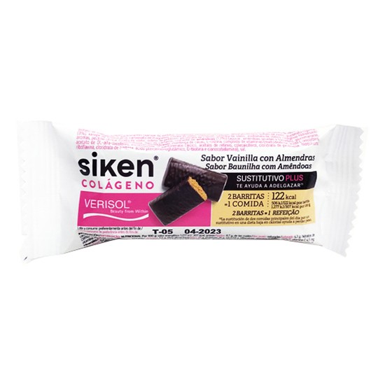 Siken sustitutivo colágeno barrita vainilla 40g Imagen de Siken sustitutivo colágeno barrita vainilla 40g