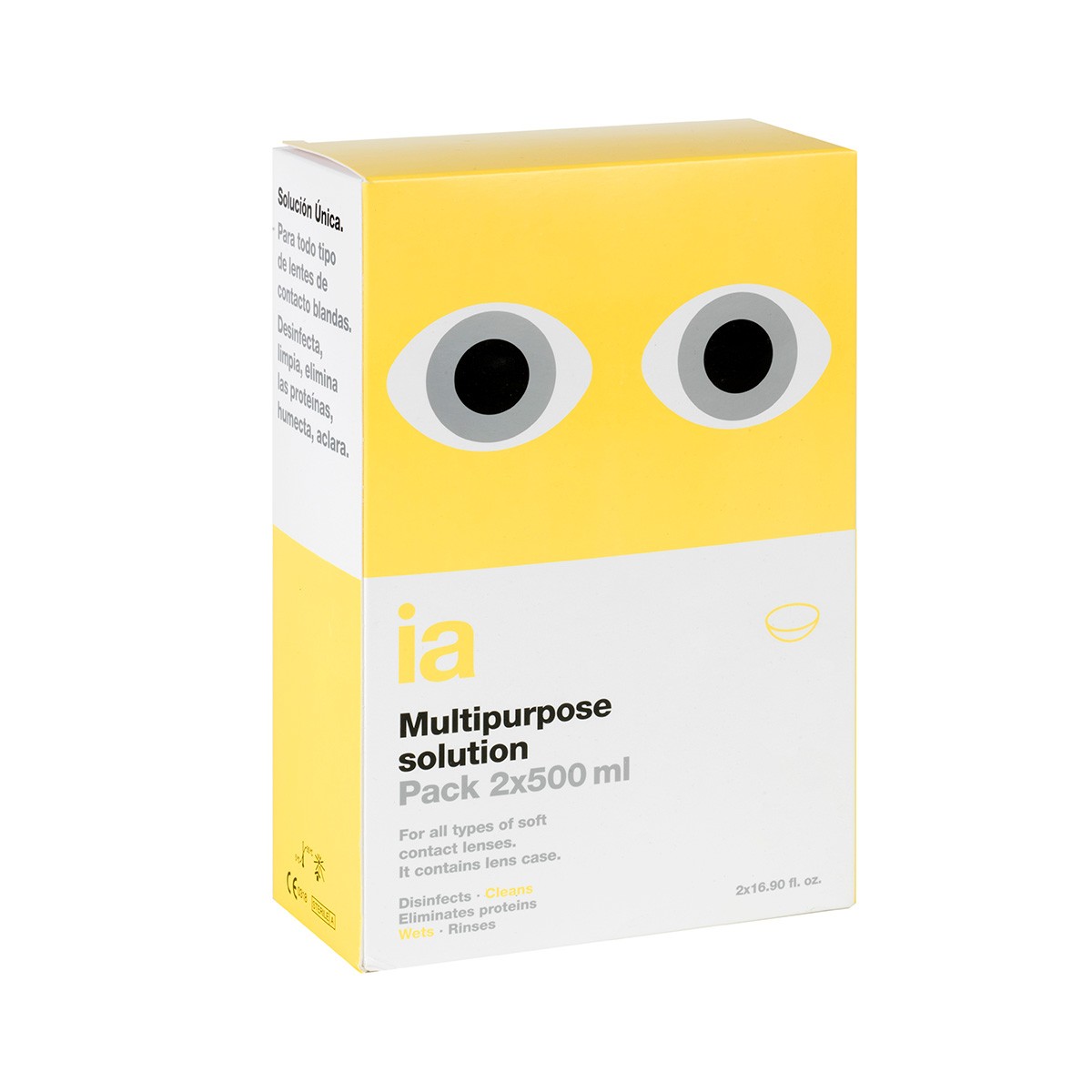 Interapothek pack solución única 2x500ml Imagen de Interapothek pack solución única 2x500ml