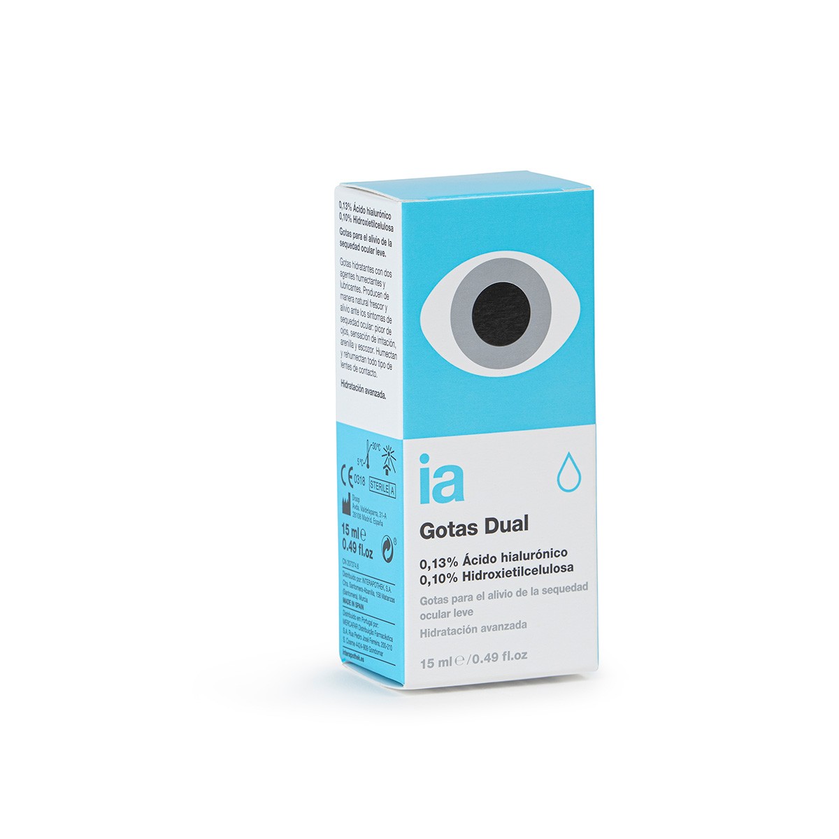 Interapothek gotas oftálmicas con doble humectación 0,13% ácido
hialurónico 15ml Imagen de Interapothek gotas oftálmicas con doble humectación 0,13% ácido
hialurónico 15ml