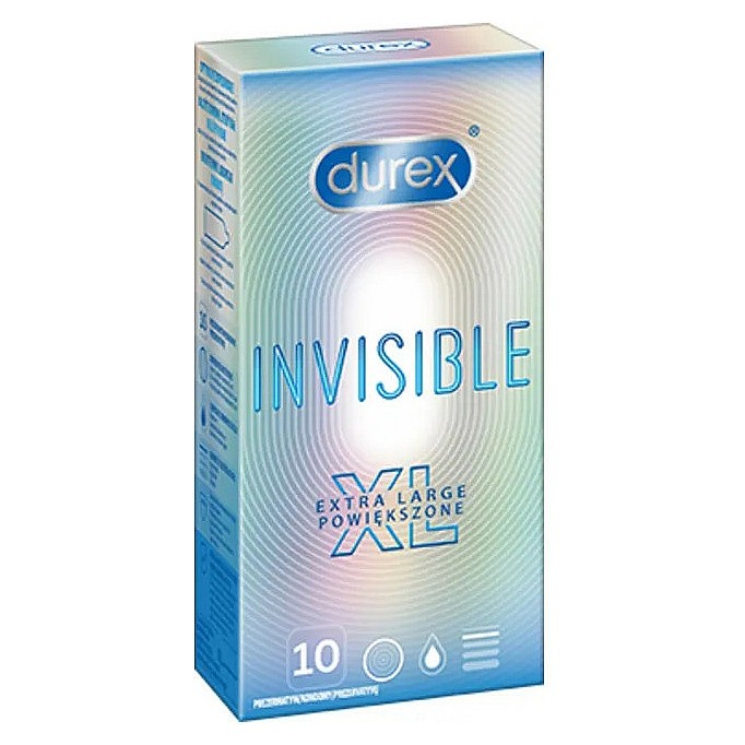 Durex Invisible preservativo talla XL 10u Imagen de Durex Invisible preservativo talla XL 10u