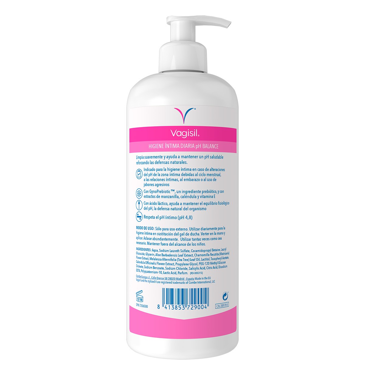 Imagen de Vagisil Higiene Íntima Diaria pH Balance 500ml