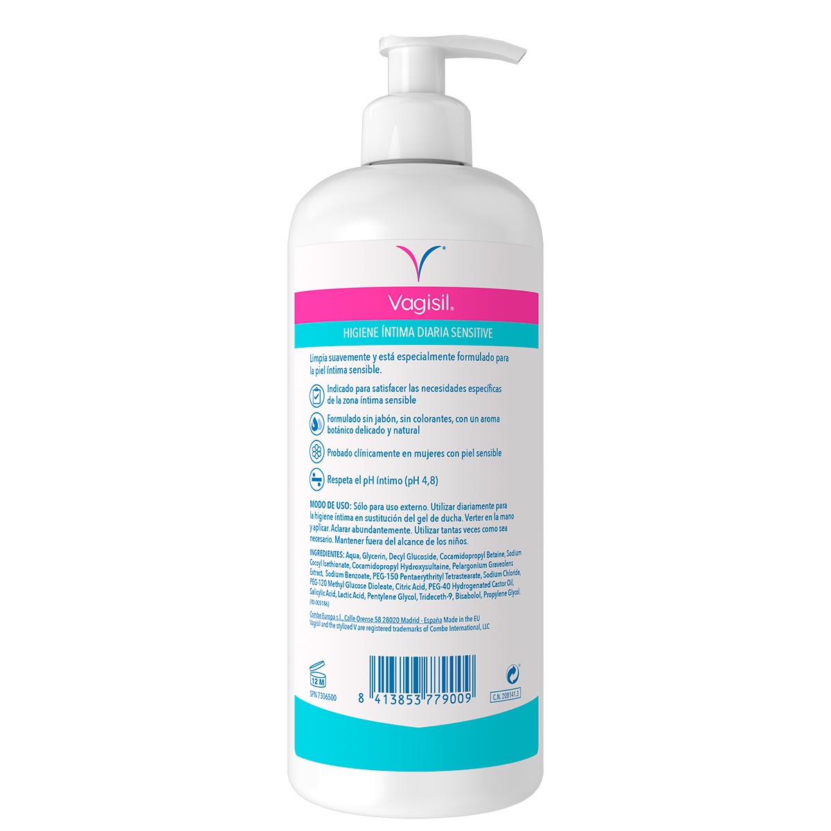 Vagisil Higiene Íntima Diaria Sensitive 500ml Imagen de Vagisil Higiene Íntima Diaria Sensitive 500ml