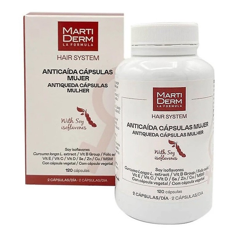 Martiderm anticaida mujer 120 capsulas. Imagen de Martiderm anticaida mujer 120 capsulas.