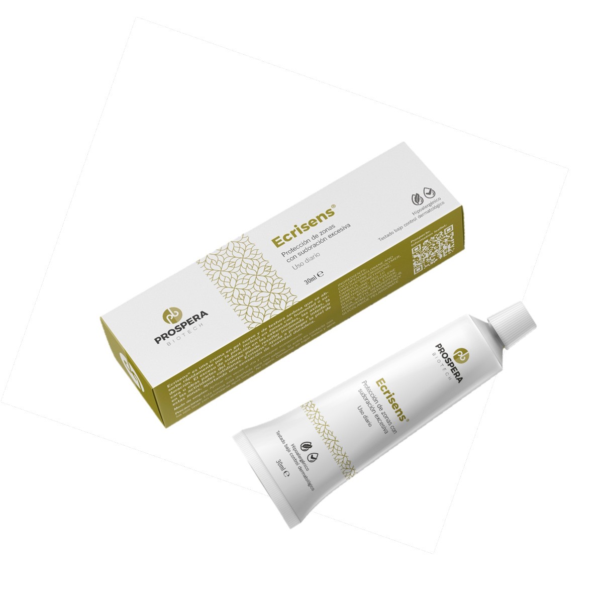 Ecrisens crema hidratante sudoracion 30ml Imagen de Ecrisens crema hidratante sudoracion 30ml