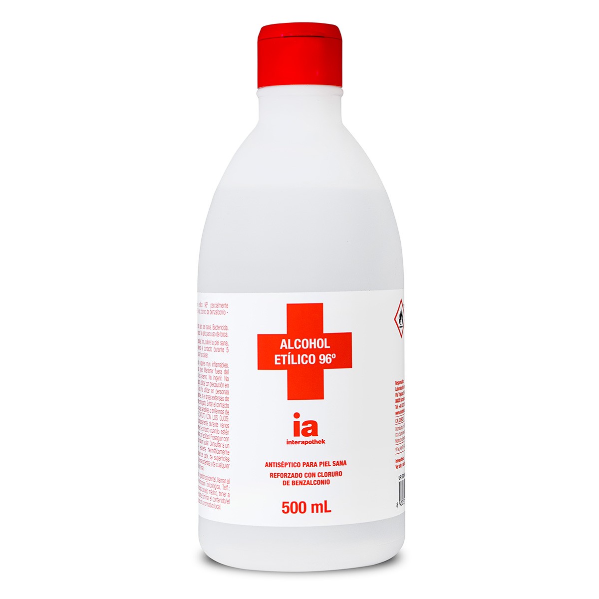 Interapothek alcohol 96º 500ml Imagen de Interapothek alcohol 96º 500ml