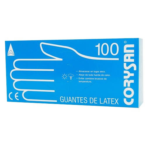 GUANTES CORYSAN LATEX T/MEDIANA 100 UND Imagen de GUANTES CORYSAN LATEX T/MEDIANA 100 UND