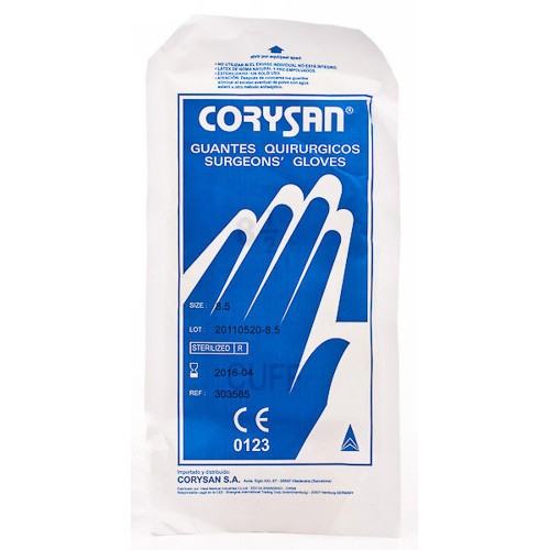 GUANTES CORYSAN CIRUGIA ESTERIL N.8,5 Imagen de GUANTES CORYSAN CIRUGIA ESTERIL N.8,5