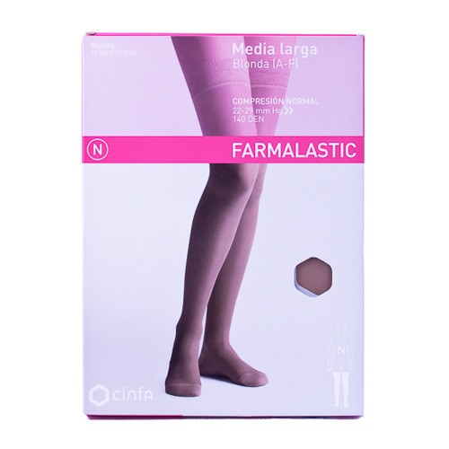 MEDIA FARMALASTIC LARGA BLON CN BEIG T/M Imagen de MEDIA FARMALASTIC LARGA BLON CN BEIG T/M
