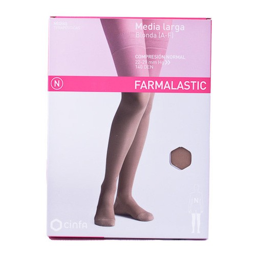 MEDIA FARMALASTIC LARGA BL CN BEIG T/EG Imagen de MEDIA FARMALASTIC LARGA BL CN BEIG T/EG