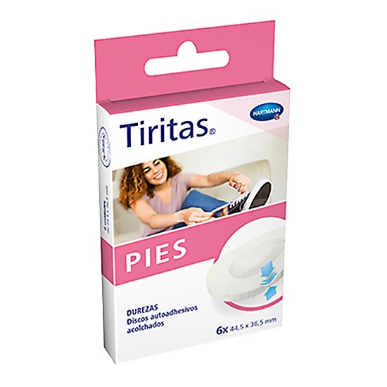 Tiritas pies durezas Hartmann 6u Imagen de Tiritas pies durezas Hartmann 6u
