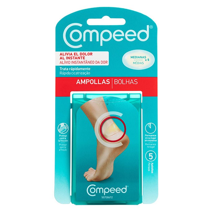 Compeed tiras ampollas mediano 5 uds Imagen de Compeed tiras ampollas mediano 5 uds
