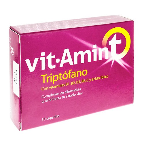 VITAMIN-T TRIPTOFANO 30 CAPSULAS Imagen de VITAMIN-T TRIPTOFANO 30 CAPSULAS