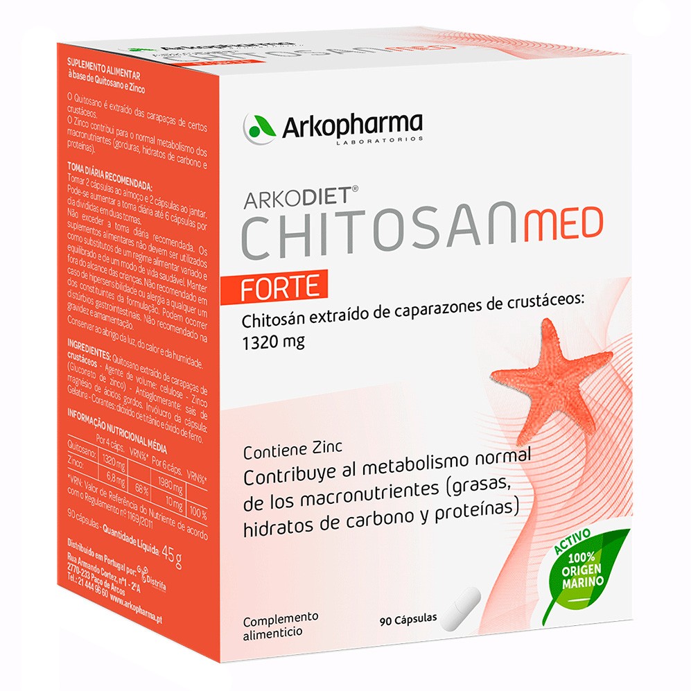Arkodiet Chitosan Forte 90 cápsulas Imagen de Arkodiet Chitosan Forte 90 cápsulas