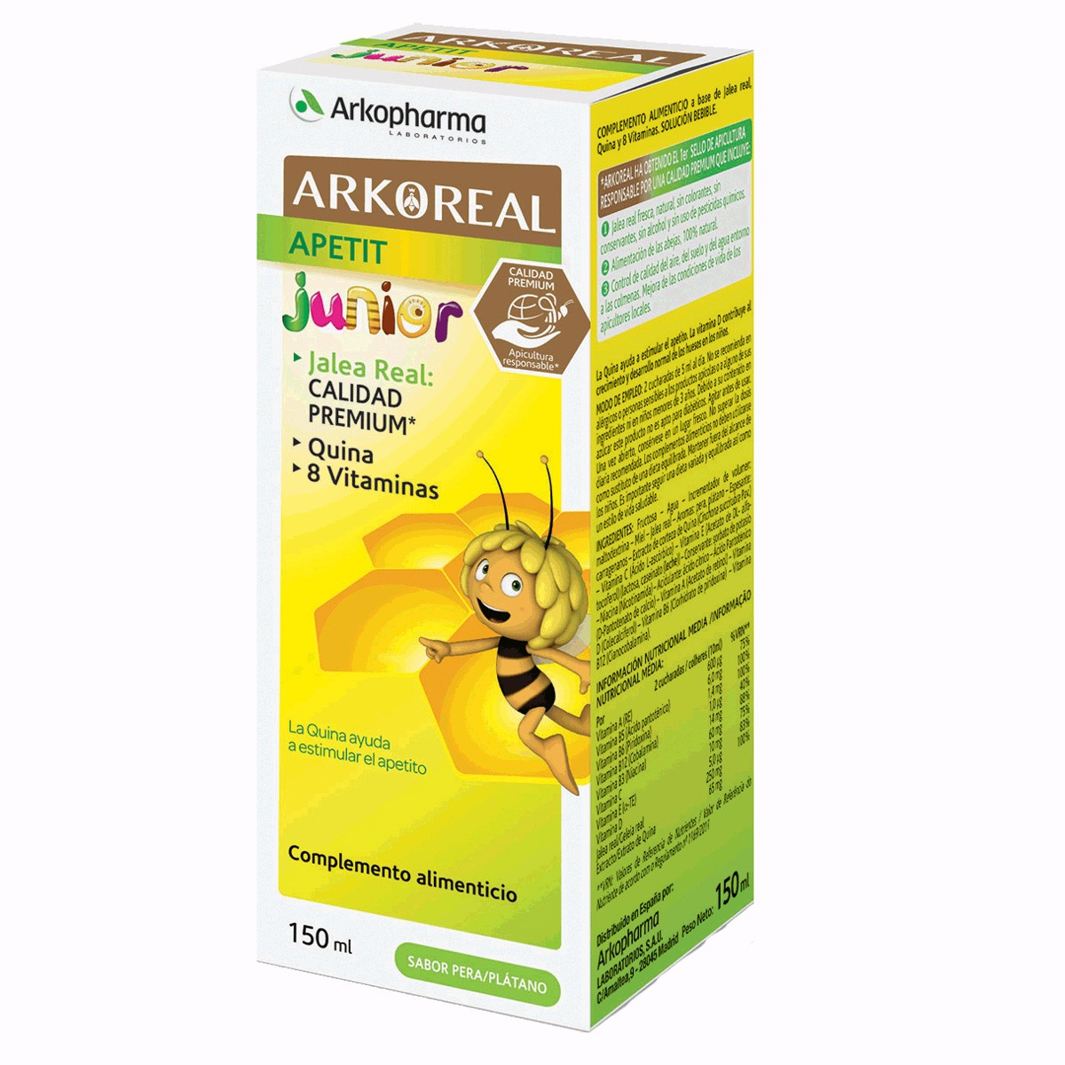 Arkopharma Arkoreal Apetit jarabe junior 150ml Imagen de Arkopharma Arkoreal Apetit jarabe junior 150ml