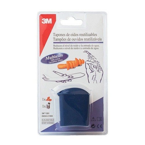 TAPONES OIDO SILICONA AGUA 3M Imagen de TAPONES OIDO SILICONA AGUA 3M