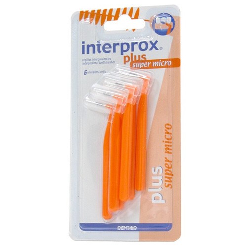 CEPILLO INTERPROX PLUS SUPER MICRO 6UI. Imagen de CEPILLO INTERPROX PLUS SUPER MICRO 6UI.