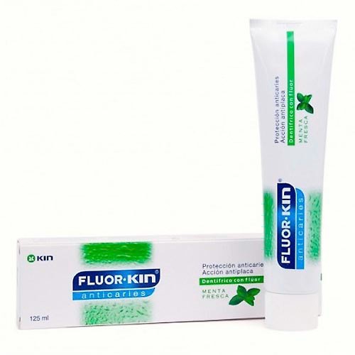 FLUORKIN PASTA ANTICARIES MENTA 125 ML Imagen de FLUORKIN PASTA ANTICARIES MENTA 125 ML