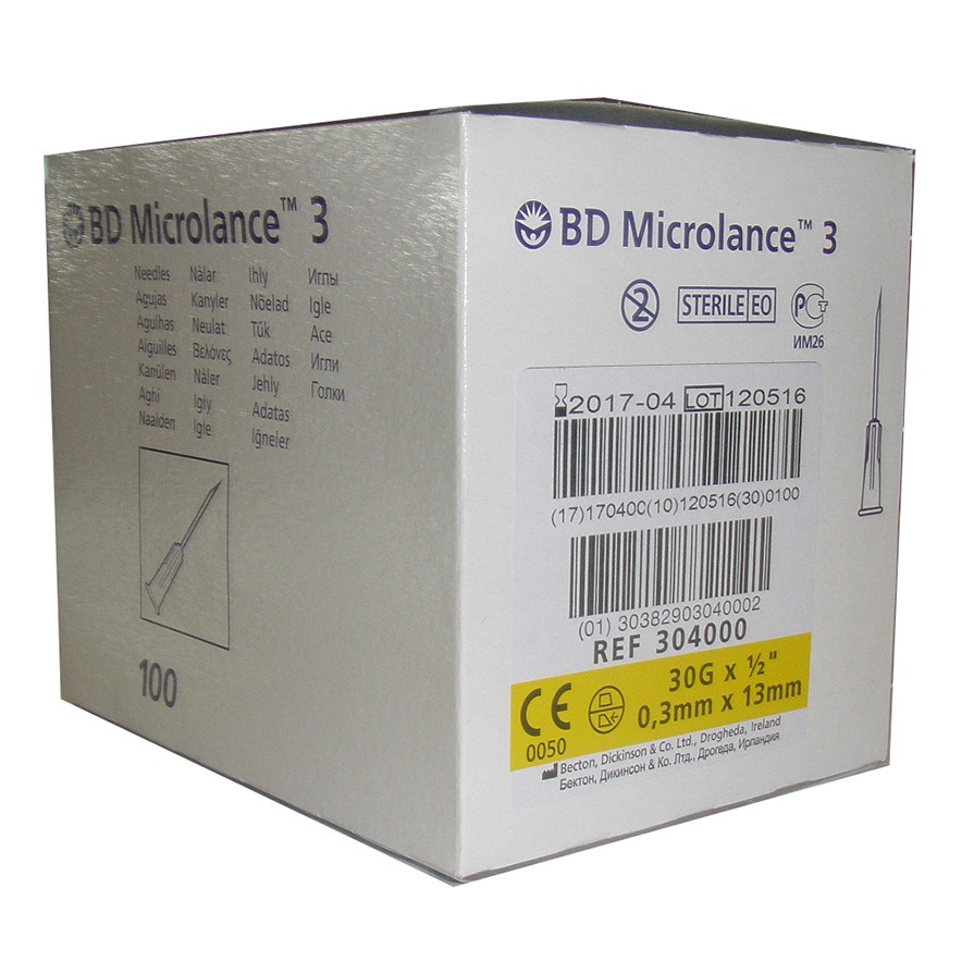 Bd Microlance aguja 0,3mmx13mm 100u Imagen de Bd Microlance aguja 0,3mmx13mm 100u