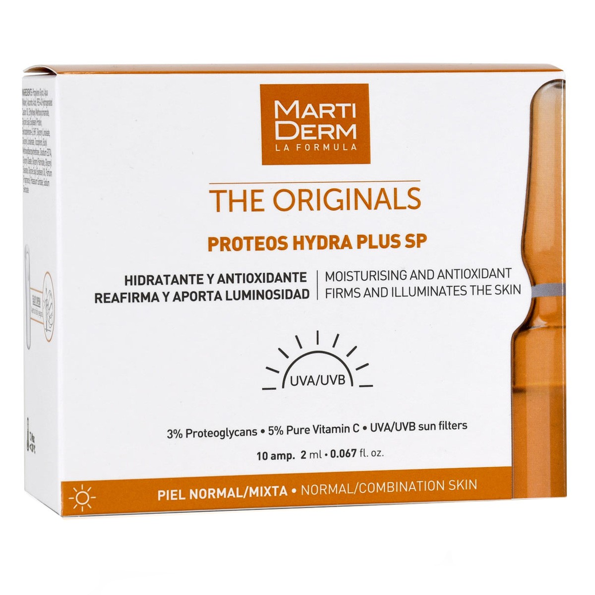 MartiDerm The Originals Proteos Hydra Plus SP 10 ampollas Imagen de MartiDerm The Originals Proteos Hydra Plus SP 10 ampollas