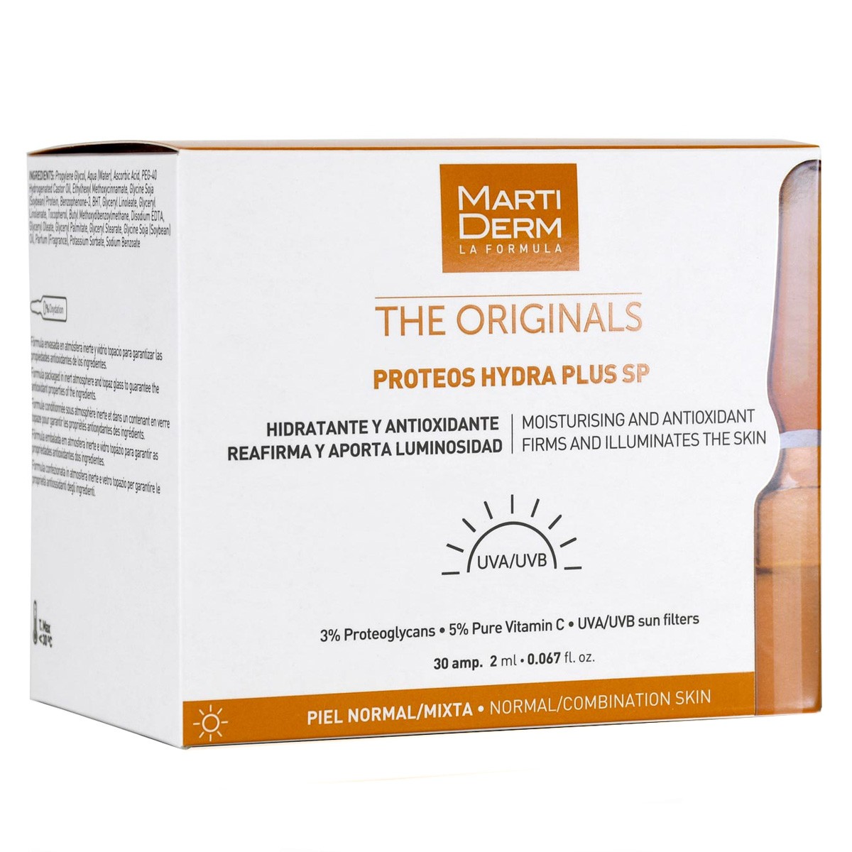 MartiDerm The Originals Proteos Hydra Plus SP 30 ampollas Imagen de MartiDerm The Originals Proteos Hydra Plus SP 30 ampollas