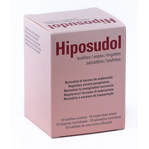 HIPOSUDOL TOALLITAS 10 UND. Imagen de HIPOSUDOL TOALLITAS 10 UND.