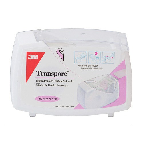 TRANSPORE ESPARADRAPO BLANCO 5X2,5 PORT Imagen de TRANSPORE ESPARADRAPO BLANCO 5X2,5 PORT