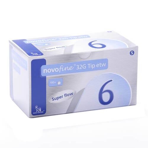 Novofine agujas 32G 32G 0,23/0,25X6MM 100u Imagen de Novofine agujas 32G 32G 0,23/0,25X6MM 100u
