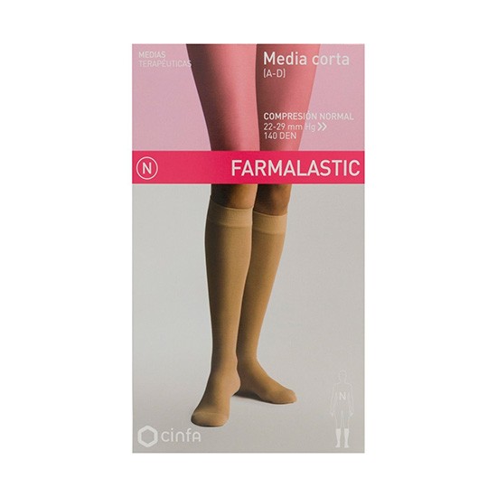 Farmalastic Media corta blonda negro t/p Imagen de Farmalastic Media corta blonda negro t/p