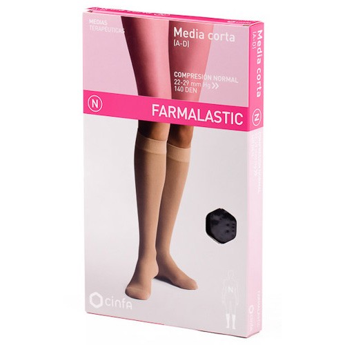 MEDIA FARMALASTIC CORTA C/N NEGRA T/MED. Imagen de MEDIA FARMALASTIC CORTA C/N NEGRA T/MED.