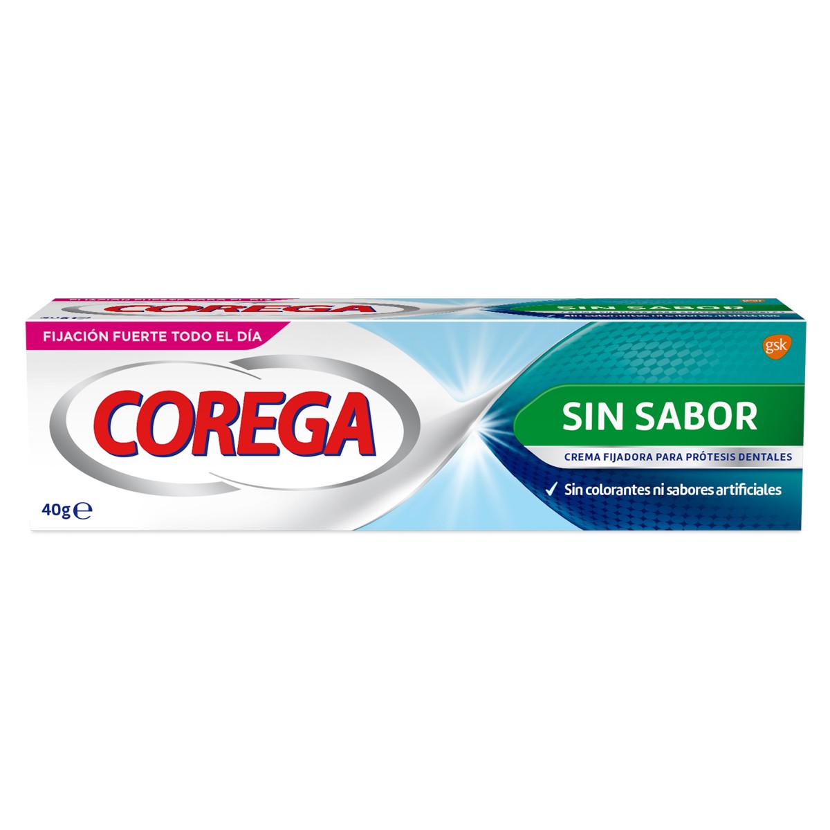 Corega crema sin sabor sin zinc 40g Imagen de Corega crema sin sabor sin zinc 40g